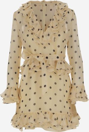 Valentino Garavani White Silk Organza Mini Dress