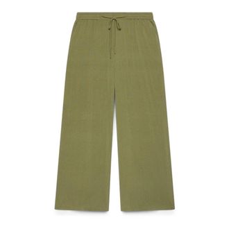 Fiorella Rubino Straight Broeken - Dames - Wijde Broeken - Groen - S - Broeken
