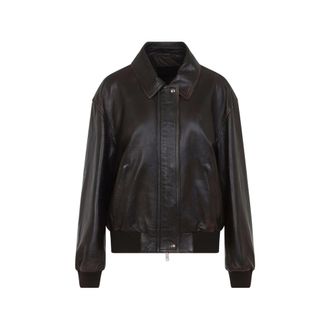 Prada Leather Bomber Jacket