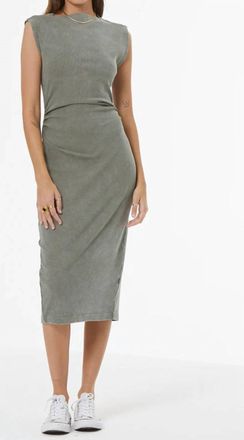 Young Fabulous & Broke Jodie Midi Dress In Seagrass Mineral Wash