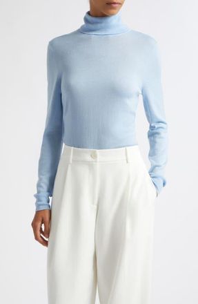 Toccin Alma Wool Turtleneck Sweater in Sky at Nordstrom, Size Xx-Small