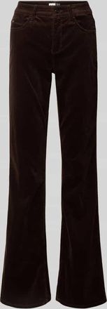 Cambio Cambio Flared Cordhose mit 5-Pocket-Design Modell PARIS in Dunkelbraun, Größe 36