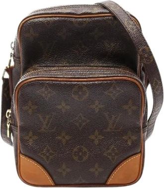 Louis Vuitton Pre-owned Cross Body Bags, female, Brown, Size: ONE SIZE Pre-owned Canvas Cross Body Bag