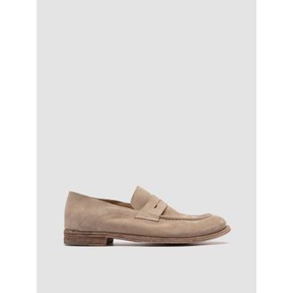 Officine Creative Lexikon 516 Leather Penny Loafers in Beige at Nordstrom, Size 39