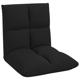 vidaXL Sill&oacute;n Ajustable Negro Tela Vidaxl