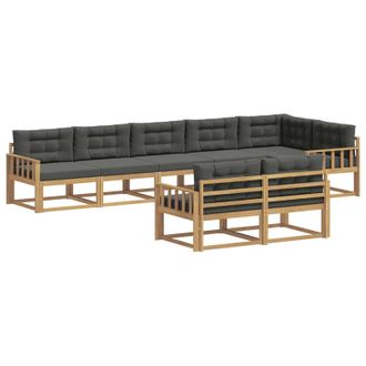 vidaXL Conjunto De Sof&aacute;s De Exterior 6 Pcs Blanco Y Antracita Vidaxl