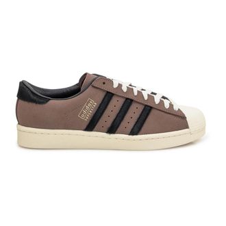 adidas Bruine Nubuck Sneakers met Zwarte Details - Heren - Sneakers - Bruin - 46 EU - Schoenen