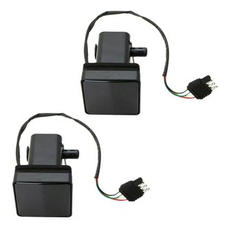 OEM 2 Cubiertas Para Enganche De Remolque De 2 Pulgadas Con Lente Ahumada Y Luz De Freno Led De 15 Pulgadas