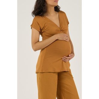 Cache Coeur Maternity and nursing top Celia in Cumin at Nordstrom, Size Xx-Large