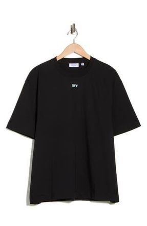 Off-white Vibe Arrow Skate T-Shirt in Black-Aqua Glass at Nordstrom Rack, Size Large