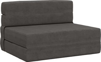 vidaXL Sof&aacute; Cama Plegable Gris Oscuro 70 X 72 X 60 Cm Tela Vidaxl