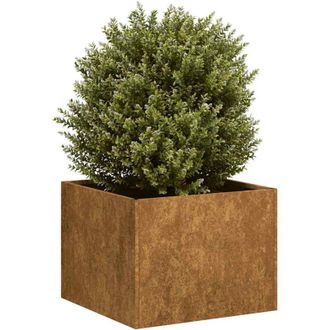 vidaXL Jardinera Oxidada Acero Corten 40x40x30 Cm Vidaxl