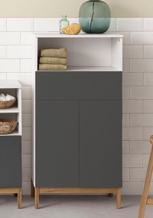 WELLTIME Midischrank »Stian« mit 2 Einlegeböden hinter den Türenpaar, Breite 60 cm, Höhe 120,5 cm