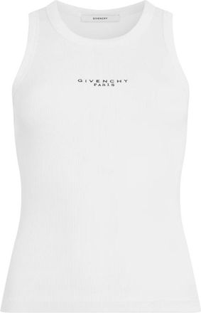 Givenchy Slim-fit Tanktop - Dames - Tops zonder mouwen - Wit - XS - Katoen - Tops