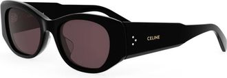 Celine Rechthoekige Zonnebril - unisex - Zonnebrillen - Zwart - ONE Size - Accessoires
