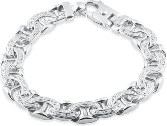 Pompeii3 Mens Designed Link 14k Gold (75gram) or Platinum (121gram) 12.5mm Bracelet 8.5