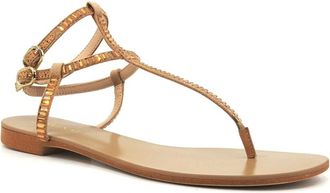 Twinset Platte Sandalen - Dames - Sandalen - Bruin - 36 EU - Leer - Schoenen