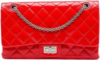Chanel Pre-owned Vintage Flap Shoulder Bag - Dames - Vintage Schoudertas - Rood - ONE Size - Leer - Vintage