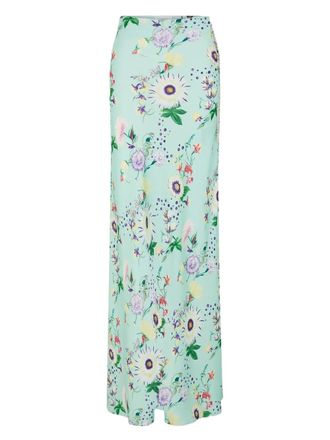 Paco Rabanne floral chain skirt - Blue