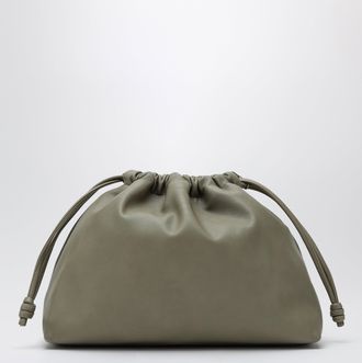 Frankie Shop Morgan small faux leather pouch in sage
