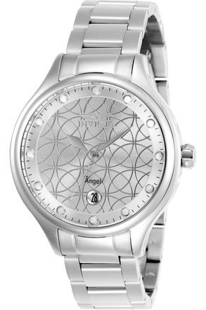 Invicta Angel 27437 Dameshorloge - Quartz Uurwerk - Roestvrij Staal met Zilveren Wijzerplaat - 38 mm