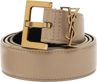 Saint Laurent Belts, female, Beige, 90 CM, Stylish Leather Belt for Men
