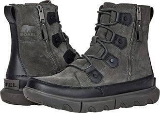 Sorel Womens Sorel Explorer 2004651-010 Boot Black Dual Zip Waterproof Ankle RHS7665