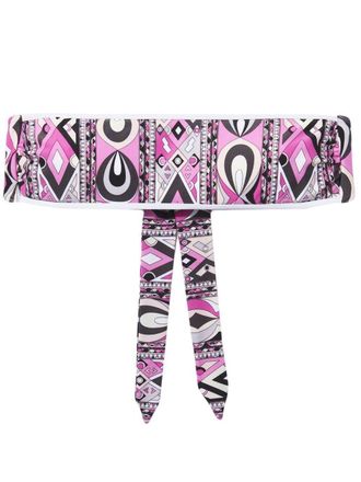 Pucci Top bikini con stampa - Rosa