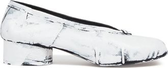 Maison Margiela White Leather Pumps