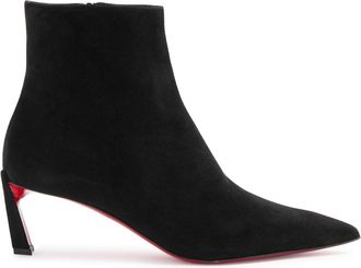 Christian Louboutin Condora 55 Suede Ankle Boots - Black - 37 (IT37 / UK4)