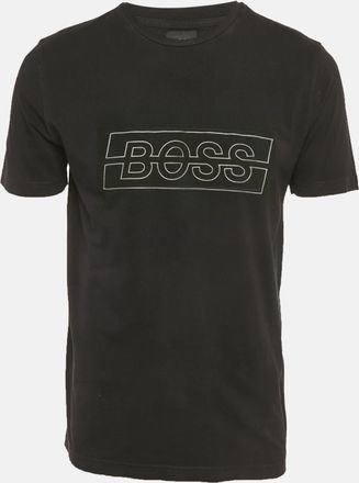 HUGO BOSS Boss By Hugo Boss Black Logo Print Jersey T-Shirt