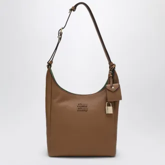 Miu Miu Crossbody bag in caramel/larch grained leather