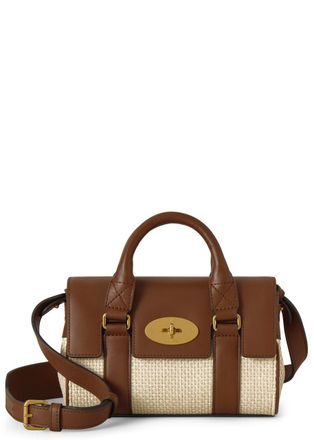 Mulberry Heritage Bayswater Mini Raffia Cross-body bag - Cream - One Size