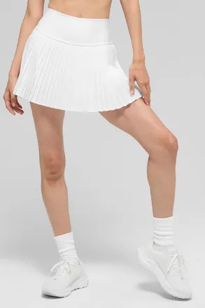 Alo | Serve Looks Tennis Skirt in White, Size: Medium