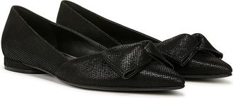 Naturalizer Havana Bow Womens Flat Shoes Black Leather : 5.5 M (B)