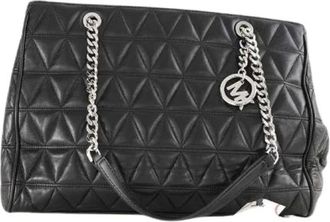 Michael Kors Pre-owned Shoulder Bags, female, Black, Size: ONE SIZE Pre-owned Leather handbags
