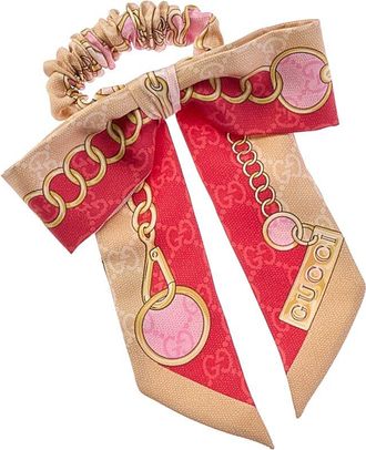 Gucci Chain Silk Scrunchie