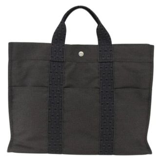 Herm&egrave;s Pre-owned Tote Bags, female, Gray, Size: ONE SIZE Pre-owned Fourre-tout herline