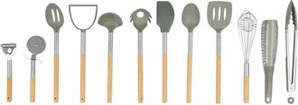 Fifty Five South 12-teiliges Kochutensilien Set Beechwood