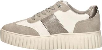 Marco Tozzi Sneakers Laag - Dames - Sneakers - Beige - 42 EU - Schoenen
