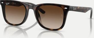 Ray-Ban Rb4420 - Occhiali da sole color marrone scuro tartarugato con lenti marroni