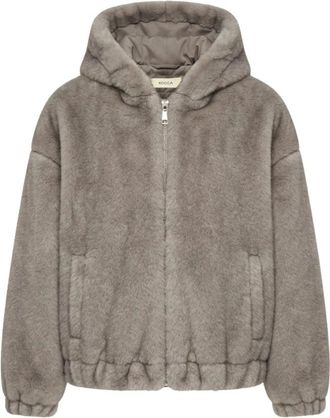 Kocca Katharina Kunstbont Jas - Dames - Jassen - Grijs - S - Polyester - Jassen