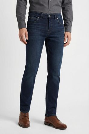 Olymp 5-Pocket-Jeans OLYMP Oskar, Herren, Gr. 30, L&auml;nge 32, dunkelblau, Obermaterial: 98% Baumwolle, 2% Elasthan, Jeans 5-Pocket-Jeans