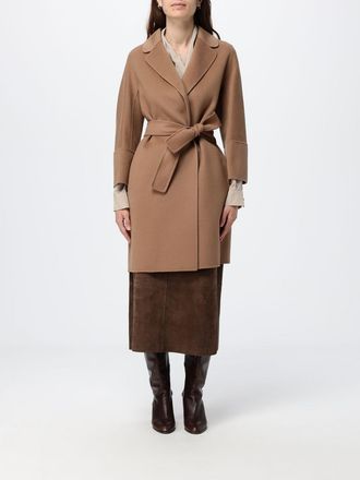 Max Mara S Max Mara Cappotto a vestaglia in pura lana vergine al ginocchio