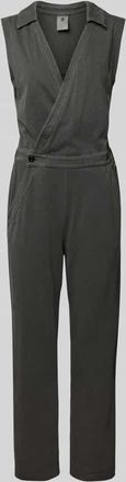 G-Star Jumpsuit in Wickel-Optik in Anthrazit, Größe S