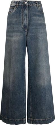 Etro Wide Jeans - Dames - Loose Fit Jeans - Blauw - W27 - Katoen - Jeans