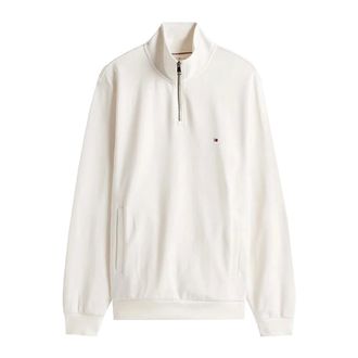 Tommy Hilfiger Intechno Knit Quarter-Zip Sweatshirt - male - Tommy Hilfiger - Zip-throughs - White - XL - Sweatshirts & Hoodies