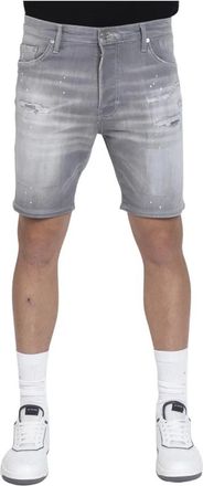 My Brand Heren, Korte broeken, Grijs, Maat: W36 Denim