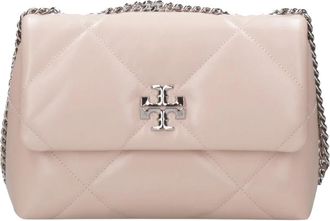 Tory Burch Kira Diamond Quilt Small Convertible Schoudertas - Dames - Schoudertassen - Roze - ONE Size - Leer - Tassen