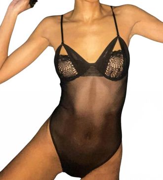 Only Hearts Whisper Sweet Nothings Jasmine Bodysuit In Black